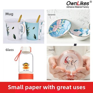 Hot bán A4 trong suốt Pet chuyển nước giấy in <span class=keywords><strong>laser</strong></span> màu cho nhiệt độ cao thủy tinh gốm Mug PU - Product Image 2