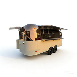 Carrito de Comida Móvil de Cuatro Ruedas, Carrito de Venta Ambulante, Carrito de Desayuno Móvil, Carrito de Bar, Carrito de Comida Móvil Comercial - Product Image 4