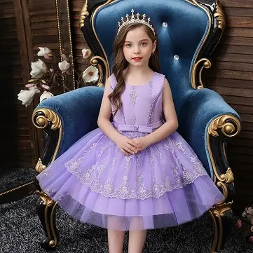 Latest Frock Design Baby Girl Fashion Party Dresses Kids Clothes 309