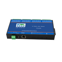 Modulo Convertitore RS485 a Ethernet a 16 Canali, Adattatore Seriale a Rete con Gateway Modbus RTU e TCP, Montaggio su Guida DIN, DC 9-36V