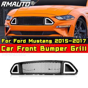 Parrilla Delantera para Auto, Parrilla Deportiva Compatible con Ford Mustang 2015-2017, Kit de Carrocería, Accesorios para Auto - Product Image 3