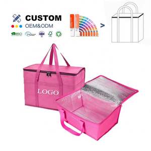 Reusable Thermal Insulated Solar Panel <b>Cooler</b> Bag with Letter Pattern Non Woven Material for Food & <b>Cans</b> - Product Image 1
