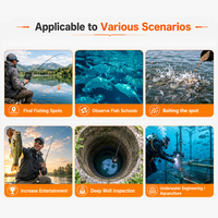 Cámara Subacuática para Pesca en Hielo y Acuicultura, Pantalla IPS de 7 Pulgadas, Ecológica, Portátil, con Batería de Litio y Lente Gran Angular