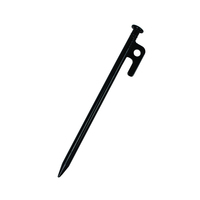 Piquet de fixation en acier pour tente de camping extérieure, piquet de sol coupe-vent pour camping, accessoires de camping