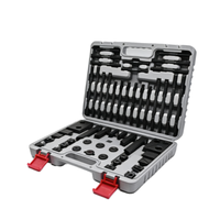 Kit de serrage en acier 58 pièces pour machine de fraisage CNC, ensemble de fixation pour rainures en T, accessoires d'outillage mécanique