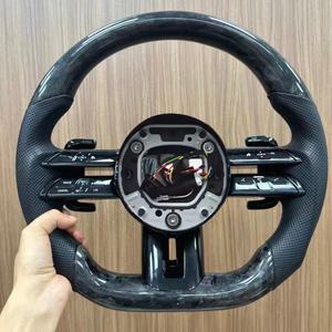 Volante de Fibra de Carbono Forjado Personalizado de Venta Caliente para <span class=keywords><strong>Benz</strong></span> W166 W177 Clase A GT W213 W246 X253 W205 W222 Amg W213 W218 <span class=keywords><strong>E</strong></span> GLC - Product Image 1