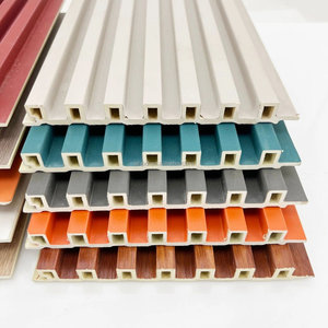 Nhà máy Trung Quốc WPC rãnh tường Panel PVC <span class=keywords><strong>Board</strong></span> Slatted WPC Panel cho trang trí nội thất - Product Image 2