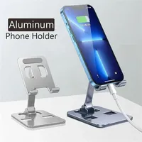 Support de téléphone pliable universel en alliage d'aluminium pour bureau, support de téléphone portable, support de bureau en métal