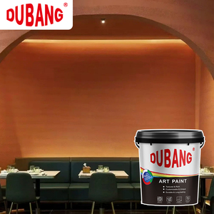 Peinture murale intérieure et extérieure écologique, durable et artistique, revêtement acrylique en terre battue pour maison, application au pinceau - Product Image 2