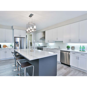 <span class=keywords><strong>Prodeco</strong></span>-manija dorada americana, madera de vidrio brillante, moderna, puerta Pa, cajón, armario de cocina - Product Image 3