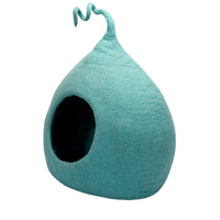 Nichoir pour chat en feutre de laine de haute qualité, écologique, petit lit pour animaux de compagnie, fait main, motif animal, emballage personnalisé en boîte, toutes saisons