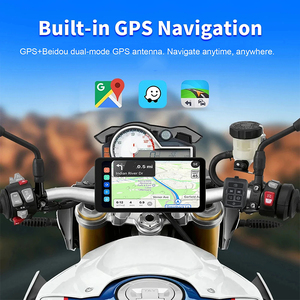 6.3Inch Portable Motorcycle GPS Navigation IPX7 Waterproof 1000nit Motorcycle Waterproof Carplay Display Screen Support OTA <strong>TPMS</strong> - Product Image 2