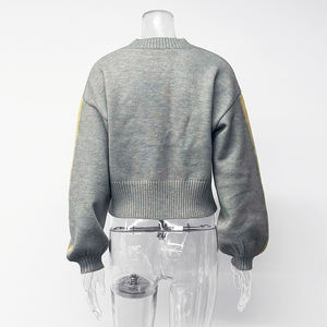 Enyami Cozy suéter de cuello redondo Otoño Invierno nueva ropa exterior informal para mujer suéter Top mujer pulóver - Product Image 5