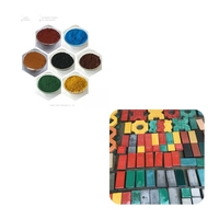 Colorants et pigments oxyde de fer rouge et jaune pour le ciment