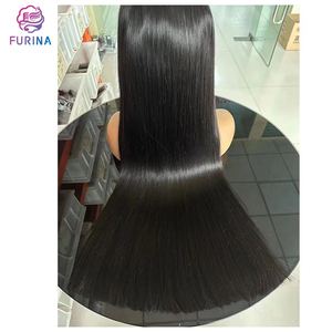 <span class=keywords><strong>Perruque</strong></span> frontale en dentelle de cheveux humains de qualité supérieure, double trame, aspect naturel, noir droit, 11A, <span class=keywords><strong>26</strong></span> <span class=keywords><strong>pouces</strong></span>, dentelle 13*4, pour femmes - Product Image 3