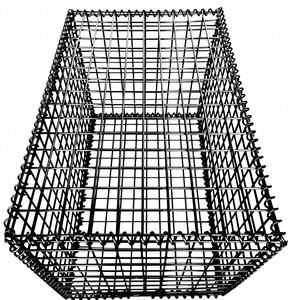 Cage 100x100x100 Oua Zinc Enduit Grillage Galvanisé Gabion Boîte Avec Queue - Product Image 1