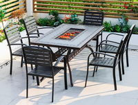 Ensemble de barbecue multifonctionnel et résistant à la chaleur en fonte d'aluminium pour l'extérieur, double cuisson électrique/charbon de bois, idéal pour les restaurants et les jardins