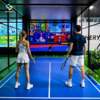 Nouveau simulateur mural interactif de tennis AR, équipement de divertissement sportif VR pour parcs à thème et centres de jeux