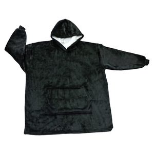 Sudadera de manta gruesa de invierno con Sudadera con capucha de Sherpa forro de Pijama de terciopelo súper suave cálido a cuadros Capuche - Product Image 2