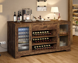Aparador <span class=keywords><strong>de</strong></span> madera moderno <span class=keywords><strong>de</strong></span> 70 pulgadas, armario <span class=keywords><strong>de</strong></span> <span class=keywords><strong>Buffet</strong></span>, nevera grande, espacio para café, licor, almacenamiento, <span class=keywords><strong>cocina</strong></span>, hogar, apartamento, muebles - Product Image 1