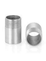 Raccord de tuyauterie d'eau à connexion directe en acier inoxydable 304, à extrémité unique, mâle BSPP/BSPT PT, pour extensions de 1/2 pouce, 3/4 pouce et 1 pouce
