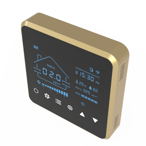 Controlador de ventilador de ventilación de aire fresco colorido de 4 pulgadas con VOC PM2.5 ventilador de temperatura y humedad termostato Wifi inteligente - Product Image 6