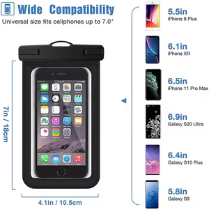 Pochette de téléphone étanche transparente personnalisée pour smartphone, idéale pour la natation - Product Image 4