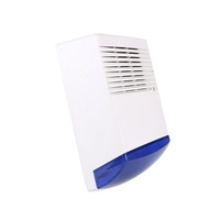 Sirène sonore filaire extérieure 120 dB avec lumière stroboscopique, options de couleur bleu/rouge/orange, système d'alarme en matériau PC résistant à l'eau