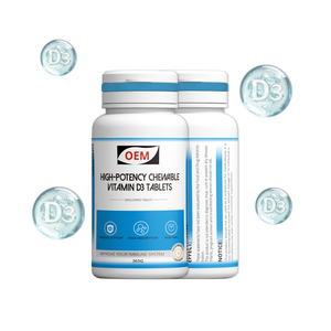 Tabletas Masticables de Vitamina D3 de Alta Potencia, Suplemento Diario para la Deficiencia de Vitamina <span class=keywords><strong>D</strong></span>, Venta al Por Mayor, Fórmula Personalizada, Stock Constante - Product Image 2
