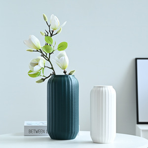 Jarrón de cerámica nórdico de gama alta para el hogar, para sala de estar, mesa de comedor, mejora la elegancia del espacio para flores secas, nutritiva con agua - Product Image 4