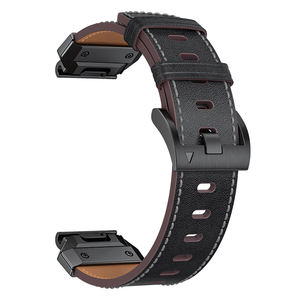 Bracelet montre en cuir véritable à dégagement rapide pour Garmin <span class=keywords><strong>Fenix</strong></span> 8/7X/7 Pro/<span class=keywords><strong>6</strong></span>/5/965 - Product Image 5