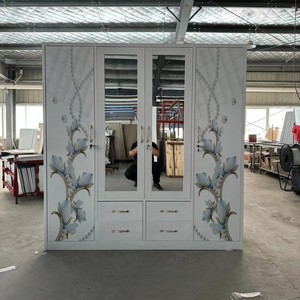 热卖房间衣柜钢almirah衣柜橱柜godrej储物柜橱柜收纳器带悬挂手柄和抽屉 - Product Image 3