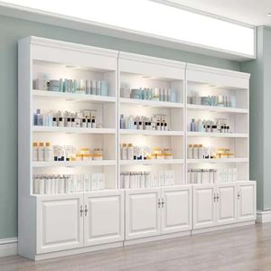 Exhibidor de Cosméticos LE, Mueble de Exhibición para Salón de Belleza, Exhibidor de Productos para el Cuidado de la Piel, Estilo Europeo, Contenedor de Productos para Salón de Uñas y Masajes - Product Image 5