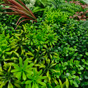 Tùy chỉnh thiết kế nhựa chọn cỏ và hoa tùy chỉnh-thực hiện Faux Plant Panel tường cuộn lên Hoa Tường - Product Image 4