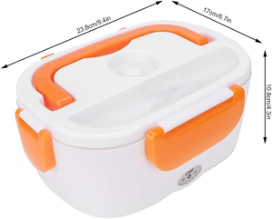 Fiambrera térmica con calefacción eléctrica portátil de 110V/220V para uso en oficina y exteriores - Product Image 2