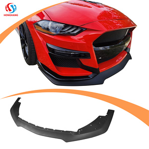 2024 New Body Kit Bumper Spliter Front Lip Carbon Fiber Style For Ford Mustang V8 V6 GT GT300 GT500 2015 2016 2017 2018 2019