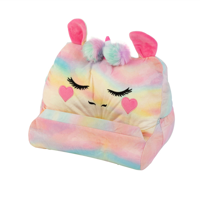 Unicorn Design Tablet Pillow Stand Soft Bed Pillow Holder for Book , Kindle , Ipad , Smartphone