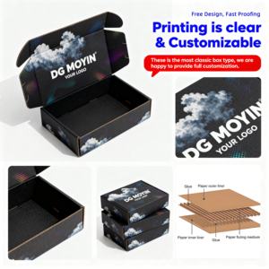 Scatola di Imballaggio in Cartone Ondulato per Cappelli da Baseball con Stampa Logo Personalizzata, Spedizione Postale a Basso MOQ - Product Image 3