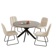 Chaise de restaurant café café meubles de salle à manger chaises de salle à manger modernes avec coussins en similicuir et dossier pour salle à manger cuisine