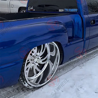 Juego de 2 Ruedas Forjadas de 24 Pulgadas, Diseño Cóncavo, 20, 22, 24, 26 Pulgadas, 6x139.7, para Camionetas Ford, Chevrolet, RAM, GMC