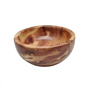 Bol à nourriture en bois au design attrayant avec un plateau de qualité exclusive, bol à chocolats, bol à salade, bol à fruits - Product Image 4