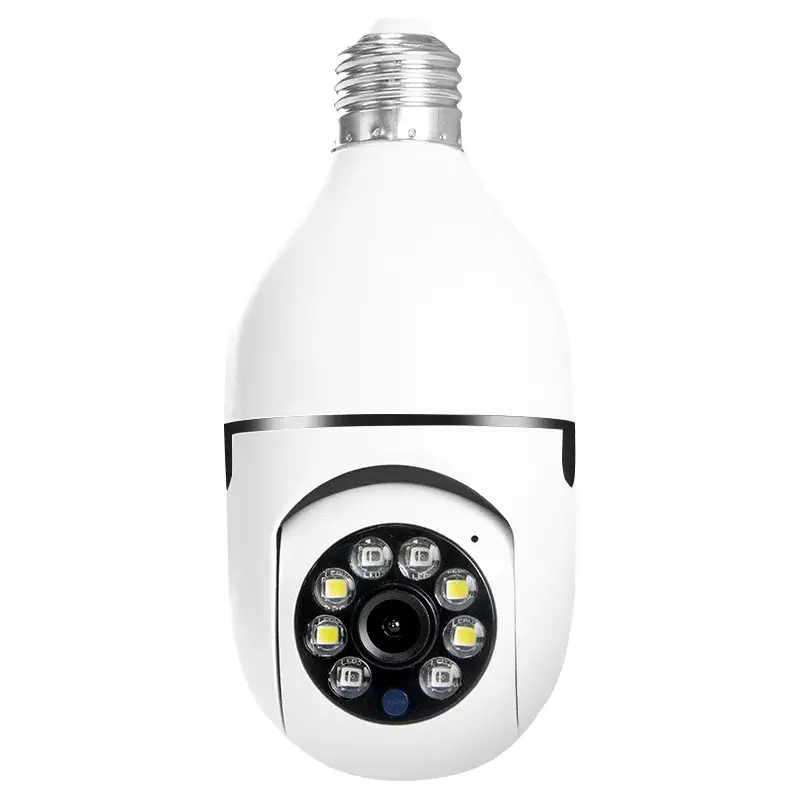 Home Smart Wireless Light Bulb Ip Hd 360 Degree Surveillance Ptz Security Wifi Cctv Network Camera