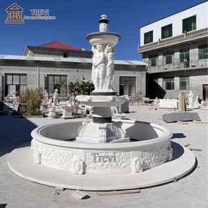 Factory <span class=keywords><strong>Outlet</strong></span> New style trade grande <span class=keywords><strong>fontana</strong></span> di angelo in pietra di marmo naturale bronzo per la decorazione esterna - Product Image 4