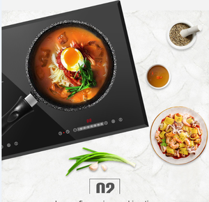 Table de cuisson à induction à deux brûleurs avec écran tactile, conforme CE / Cuisinière à induction double / Cuisinière à induction - Product Image 2