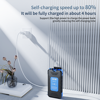 100% prix usine 20000Mah Power Bank grande capacité Portable 30000mAh 50000MAH chargeur d'énergie solaire avec détachable pour téléphone