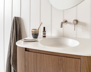 Mobile <span class=keywords><strong>Bagno</strong></span> Sospeso di Alta Qualità in Legno con Top in MDF e Melaminico, Design Moderno - Product Image 6