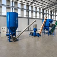 Ligne de production de granulés d'aliments à matrice plate pour volailles, bovins, ovins, porcins et lapins – Usine de traitement des aliments pour animaux – Machine de fabrication d'aliments pour animaux