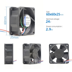 สำหรับ24VDC 614N/2HH 614NGN 614nghh 60x60x25มมตู้พลาสติกไฟฟ้าขนาดเล็กไหลตามแนวแกนพัดลมระบายความร้อนสำหรับไดรฟ์ Siemens - Product Image 2