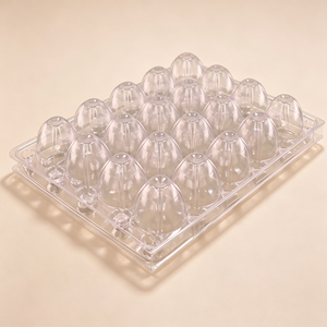 Barquettes à œufs <span class=keywords><strong>en</strong></span> plastique transparent, capacité pour œufs de caille, design empilable pour un stockage et un transport sécurisés pour les fermes, les épiceries et l'usage domestique - Product Image 1