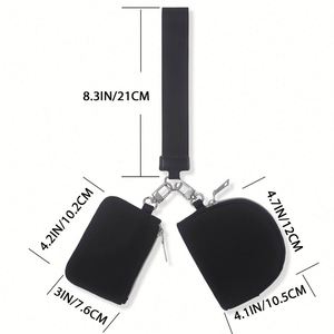 Women's Multifunctional Key <b>Bag</b> Portable <b>Mini</b> Coin Wallet with Simple Design for Bank Cards & Keys Fashionable <b>Mini</b> Wrist <b>Bag</b> - Product Image 2